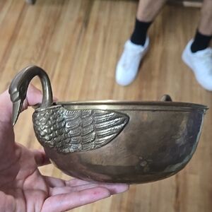 Brass Swan Bowl
